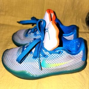 Nike Kobe 10 X High Dive blue lagoon size 9Y  bryant Lime 726067-100 2015